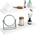 BGMG Wood Floating Shelves for Wall 30 inch Set of 2, Solid Wood Wall Mount by BGMG