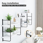 MXCSE Wall Shelves, Wall Mounted Bookshelves, DIY Floating Shelves - Image 8