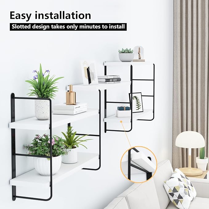 MXCSE Wall Shelves, Wall Mounted Bookshelves, DIY Floating Shelves - Image 8