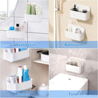 2pc Clear Wall Mount Organizer, Adhesive Cabinet Door Organizer, Self Adhesive - Image 5