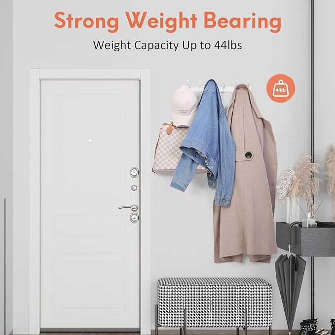 Optish Coat Rack Wall Mount, Coat Hook Wall Mount, Wall Hooks - Image 3
