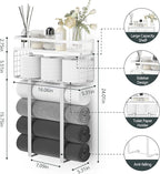 Towel Racks for Bathroom, Bathroom Shelf Over Toilet, Floating Shelves - Image 3