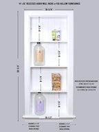 14x36 Aiden Recessed Wall Niche Medicine Cabinet Replacement, in The Wall - Image 2
