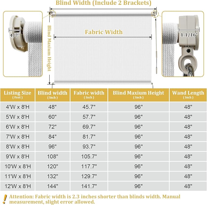 Shade&Beyond Outdoor Roller Shades - Image 8
