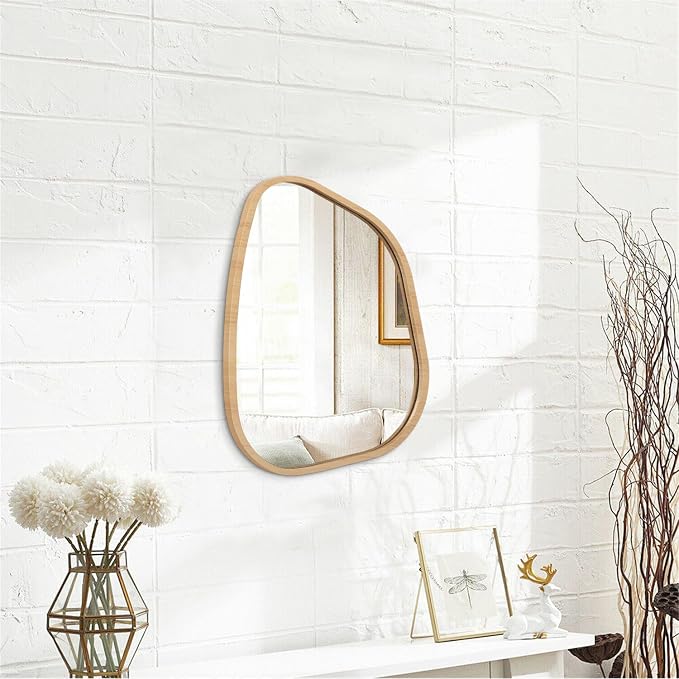 Asymmetrical Irregular Mirror Wall Mounted, Unique Vanity Mirror, Shaped - Image 2