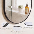 Sweetcrispy 20" x 30" Black Bathroom Mirror - Image 2