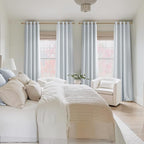 NICETOWN Room Darkening Draperies Curtains Panels, 2 Panels Greyish White W52 x - Image 6