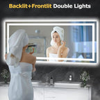 Hivone 72X32 LED Bathroom Mirror - Image 2