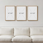 Framed Forest Landscape Nature Wall Art Bedroom, 3 Piece Foggy Pine Tree Lake - Image 3