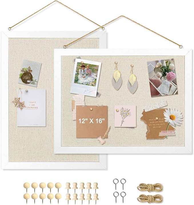 2-Pack Double-Sided Cork Board by AMUSIGHT