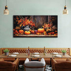 AIYISU Rustic Pumpkin Canvas Wall Art Farmhouse Dining Room Pictures Kitchen - Image 4
