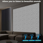 12 Pack Self-Adhesive Soundproof Wall Panels, 1.2lb/ft³ High Density, Thicker - Image 3