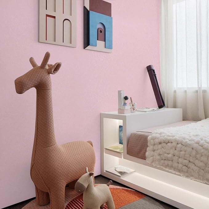 Pink Peel and Stick Self Adhesive Wallpaper - Image 3