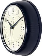 Infinity Instruments Retro 9.5 Inch Round Indoor Wall Clock - Image 4