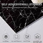 10pcs Peel and Stick Tile Shower Waterproof Marble Tiles Wall Panels, - Image 5