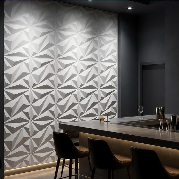 3D Wall Panel Diamond for Interior Wall Decor, Waterproof, Heat Resistant PVC - Image 5