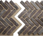 EverStone Herringbone Faux Brick Panel, 46 1/2"W x 25 1/4"H x 1"D, Limewashed - Image 8