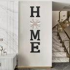 Farmhouse Home Signs with Windmill Clock Wall Decor Rustic Home Letters Wall Art - Image 4