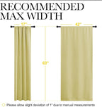 NICETOWN Paler Yellow Blackout Curtains 63 inches Long - Image 5