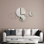 Hicarer Wall Mirror Decorative 41.34'' x 17.72'' Round Modern Metal Wall - Image 7