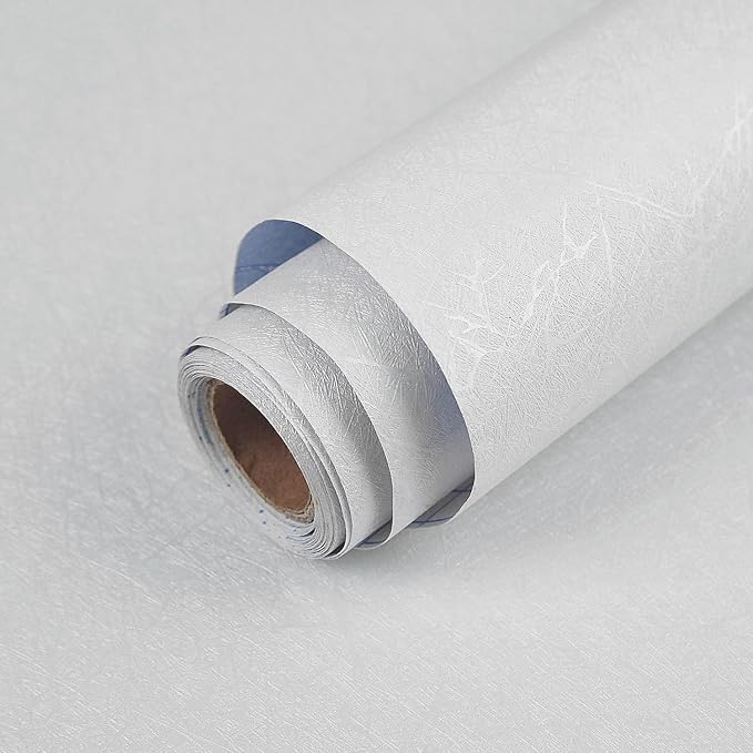 Abyssaly White Wallpaper Peel and Stick Wallpaper Self Adhesive Embossed White by Abyssaly