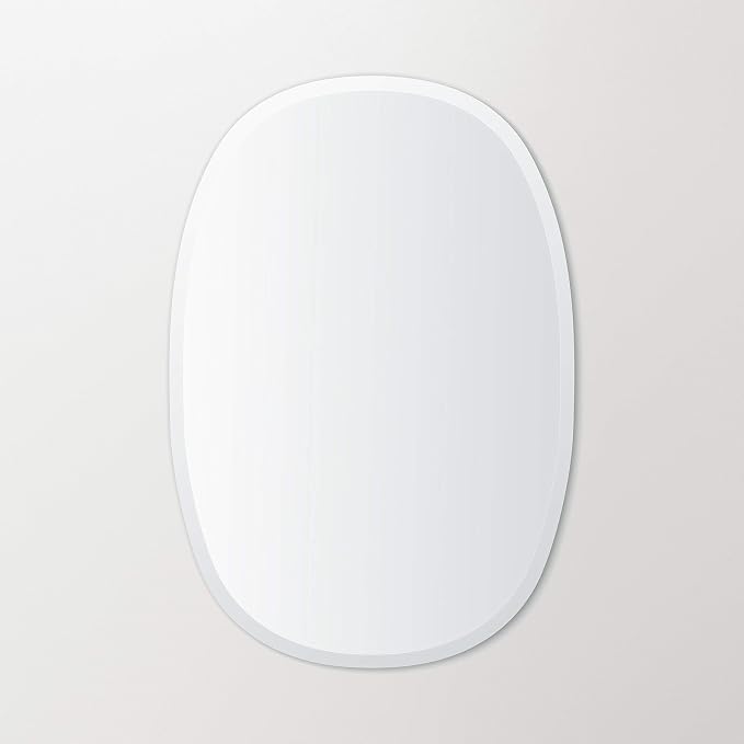 Better Bevel 20" x 30" Frameless Oblong Oval Mirror | 1" Beveled Edge | - Image 3