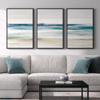 Framed Abstract Coastal Wall Art by Cuspin