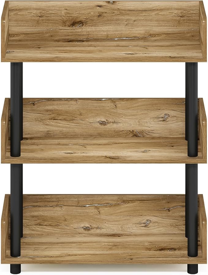 Furinno TURN-N-TUBE Display Shelf, 3-Tier Storage Shelves - Image 6