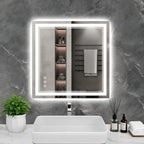 32x32 Inch LED Bathroom Mirror by Wedhouc