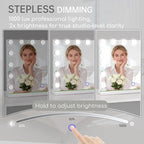 Hollywood Vanity Mirror with Lights, 3 Color Lights, 10x Magnification - Image 3