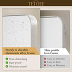 TETOTE 48 x 36 Inch Brushed Nickel Mirror - Image 3