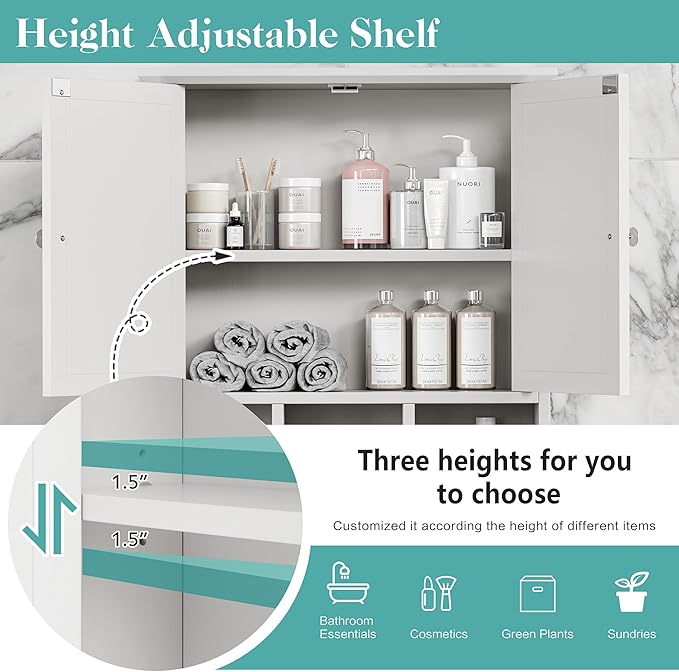 Bathroom Wall Cabinet, Bathroom Cabinet Wall Mount - Image 4