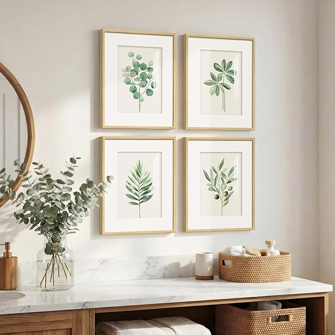 Framed Sage Green Botanical Wall - Image 2