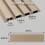 From Plain to Beautiful in Hours WPC Exterior Wall Slat Panels Waterproof - Image 2