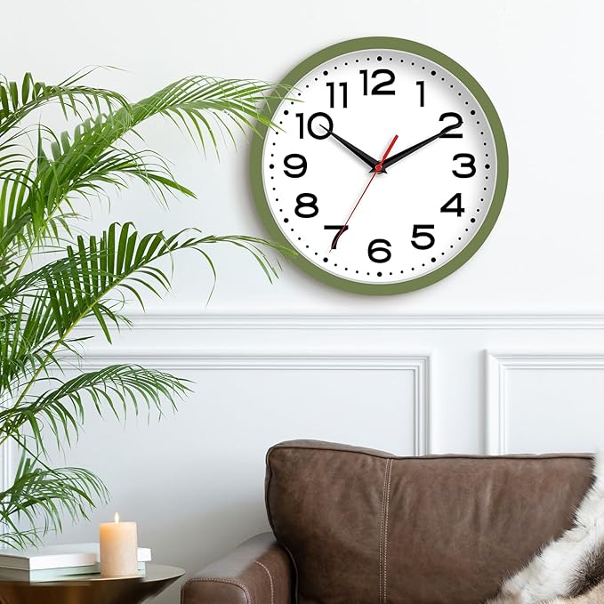 Roymnie Wall Clock Silent Non-Ticking Modern Clock Battery Operated 8 Inch - Image 6