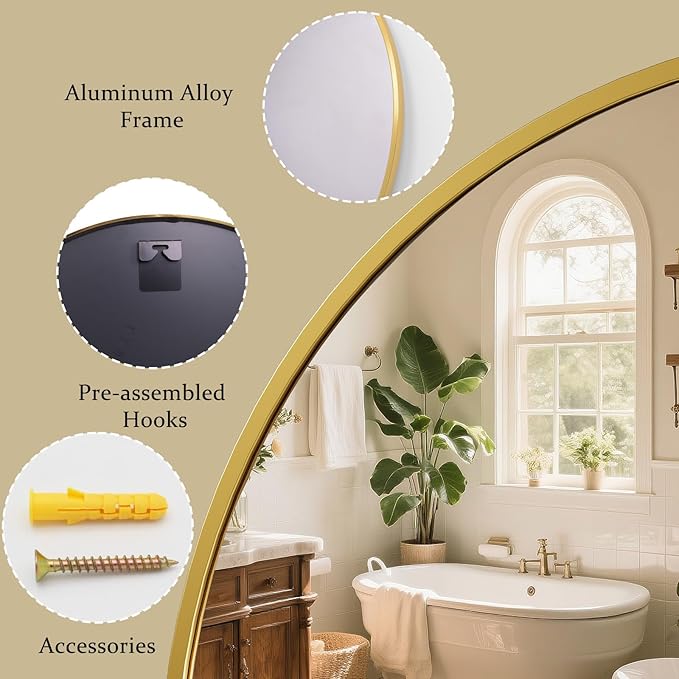 XRAMFY 40 Inch Round Mirror - Image 5