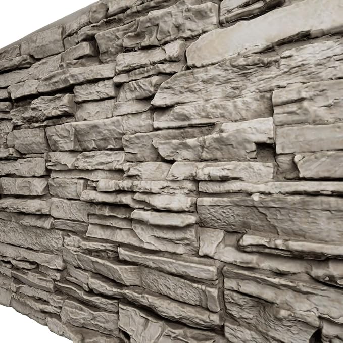 EverStone Canyon Ridge Faux Stone Panel, 45 3/4"W x 24 1/2"H x 1 1/4"D - Image 7