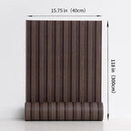 Haimin Wood Grain Slat Wall Panels Peel and Stick Faux Wood Thick Wallpaper - Image 3