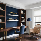 Yancorp 16"x120" Matte Gray Blue Peel and Stick Wallpaper Removable Contact - Image 4