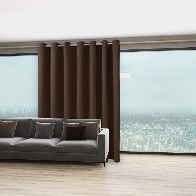 BONZER Extra Wide Room Divider Curtain Screen Partitions Total Privacy Wall - Image 5