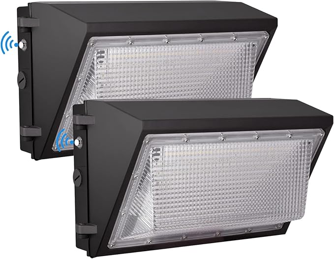 LED Wall Pack Light with Dusk to Dawn Photocell, 120W 15600LM 5000K Daylight by Tesoorda