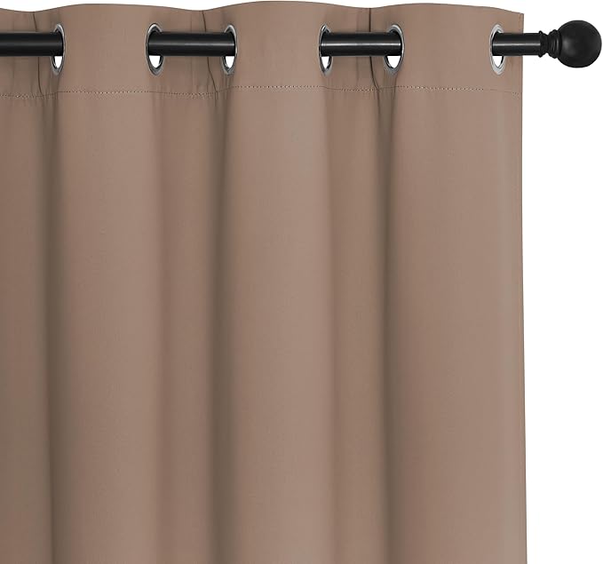 NICETOWN Room Divider Curtain 132 Inches Long, Wide Blackout Sliding Door - Image 7