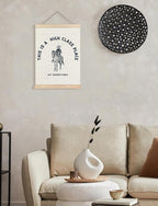 Foritho Funny Western Cowboy Poster Wall Art Framed, This Is A High Class Place - Image 4