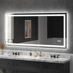 USHOWER LED Bathroom Mirror 72x36 Inch Tempered Glass by USHOWER