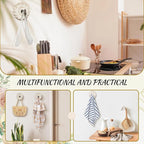 Weysat 4 Pcs Vintage Hooks for Wall Wood Farmhouse Towel Hooks Shabby Chic Wall - Image 4