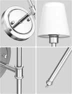 DORESshop Battery Operated Wall Sconce Set of 2, Wireless Wall Light Easy to - Image 6