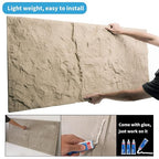 Art3d 3D Wall Panels, Stone Yellow PU Wall Panels - Image 4
