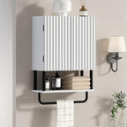 RUSTOWN Fluted Bathroom Wall Cabinet by RUSTOWN