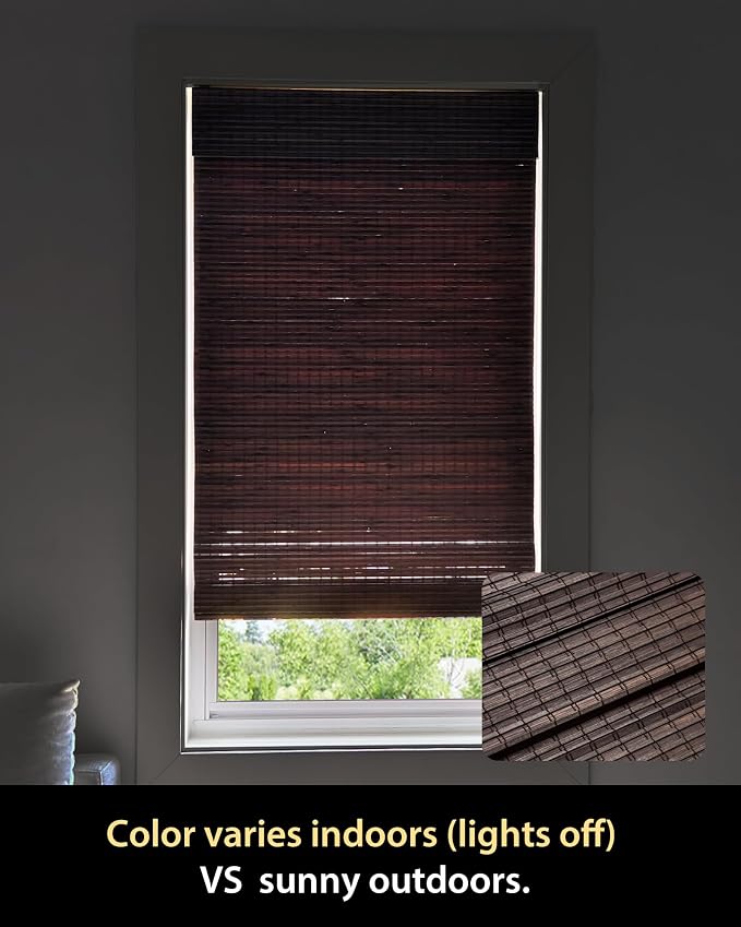 UNISHADES Cordless Bamboo Roman Shades - Image 8