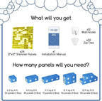 COKAOBE Gold Shimmer Wall Backdrop, 24 Panels Square Sequin Shimmer Backdrop - Image 2